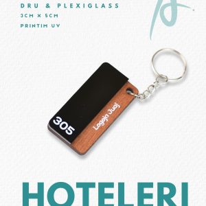 Mbajtëse çelësash druri & plexiglass