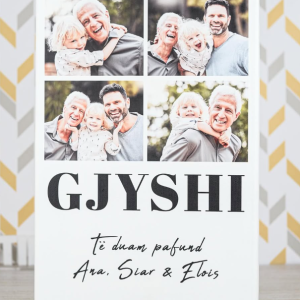 Kanavacë në telajo druri Gjyshi