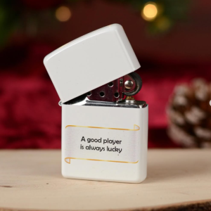 Zippo White Text