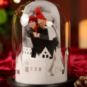 Kupolë druri black me motive festive