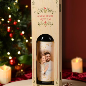 Kuti druri & Verë e kuqe Festive