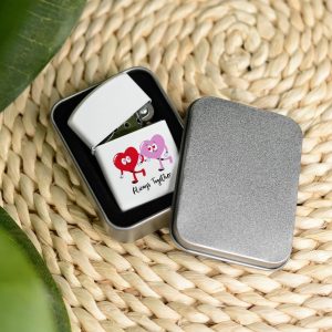 Zippo White Hearts