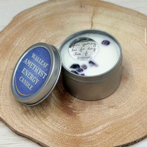 Qiri aromatik me 'lavender' dhe kristale 'Amethyst' .