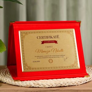 Certifikatë Vlerësimi Libër